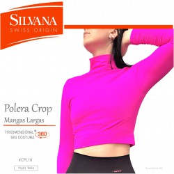 CPL18 - Polera Crop Mangas...